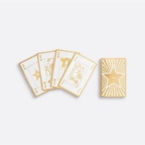 Dior Gold Star Playing Cards New